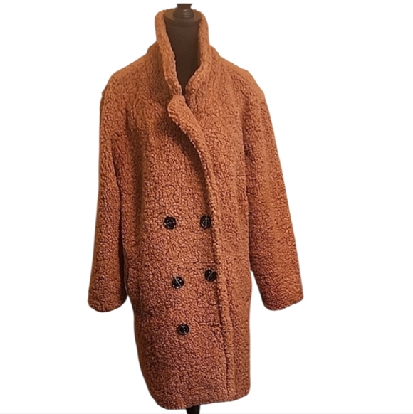 Ashley Stewart Jackets & Blazers - Ashley Stewart Cozy Brown Teddy Jacket NWOT Size 18/20 – Plush & Warm